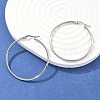 Tarnish Resistant 304 Stainless Steel Big Hoop Earrings LS-EJEW-F105-06P-1