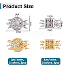 4Pcs 4 Styles Brass Box Clasps KK-HS0015-76B-2