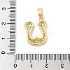 Brass Micro Pave Cubic Zirconia Pendants ZIRC-C012-01G-21-3