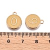 Light Gold Plated Alloy Enamel Charms ENAM-T010-07G-3