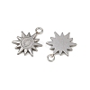 304 Stainless Steel Pendant Cabochon Settings STAS-A129-02P-2