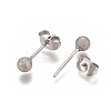 304 Stainless Steel Stud Earrings EJEW-L215-58B-P-2