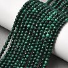 Natural Malachite Beads Strands G-F571-27AB1-3mm-01-1