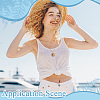 16Pcs 2 Colors 304 Stainless Steel Open Back Bezel Pendants PALLOY-UN00034-5