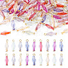 100Pcs Acrylic Pendants PALLOY-TAC0296-1