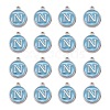 Platinum Plated Alloy Enamel Charms ENAM-S118-04N-P-2