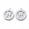 Non-Tarnish 304 Stainless Steel Pendants STAS-L249-002B-1