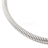 Tarnish Resistant 304 Stainless Steel Round Snake Chain Bracelets with Clasps BJEW-F472-01P-02-2