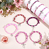 30Pcs 10 Styles Polyester Cord Bracelets BJEW-PH01983-4