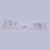 Transparent Acrylic Alignment T-Shirt Ruler TACR-WH0001-22-2