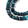 Natural Chrysocolla and Lapis Lazuli Beads Strands G-N342-116-3