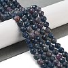 Natural Red Corundum/Ruby and Sapphire Beads Strands G-B088-C14-06-2