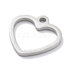 Anti-Tarnish 304 Stainless Steel Charms STAS-R003-01P-02-2