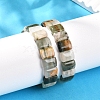 Natural Rutilated Quartz Gemstone Beaded Stretch Bracelets for Women Men BJEW-M049-18B-3