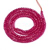 Lab Grown Red Corundum Beads Strands G-G106-A45-05-2