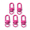 Spray Painted Eco-Friendly Alloy Swivel Snap Hooks Clasps PALLOY-T080-02H-NR-1