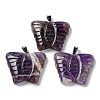 Natural Amethyst Carved Pendants G-B067-01B-1