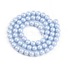 Baking Painted Pearlized Glass Pearl Bead Strands HY-N002-6mm-C04-3