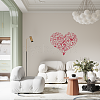 Translucent PVC Self Adhesive Wall Stickers STIC-WH0015-125-4