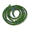 Electroplate Transparent Glass Beads Strands EGLA-A035-T3mm-L10-2