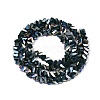 Electroplate Opaque Glass Beads Strands EGLA-Q139-01A-C17-2