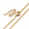 Ion Plating(IP) 304 Stainless Steel Mariner Link Chain Necklace for Women NJEW-E081-04G-2