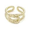 Rack Plating Brass Open Cuff Rings RJEW-K257-06G-2