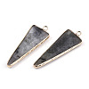 Natural Gemstone Pointed Pendants G-N326-56-4