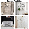 PVC Quotes Wall Sticker DIY-WH0200-051-3