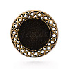 Adjustable Alloy & Iron Bezel Cup Ring Base with Rotatable Tray MAK-T012-05AB-2