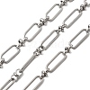 304 Stainless Steel Rectangle Link Chains CHS-Z007-22P-1