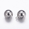 Tarnish Resistant 201 Stainless Steel Sphere Charms STAS-K146-048-10mm-1