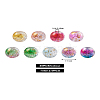 Transparent Spray Painted Crackle Glass Beads Strands GLAA-TA0003-09-31