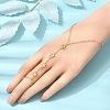 Brass Micro Pave Cubic Zirconia Mittens Bracelets BJEW-C156-01G-05-3