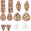 Olycraft DIY Leopard Print Geometry Earring Making Kit DIY-OC0009-69-1