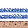 Electroplate Transparent Glass Beads Strands EGLA-N022-04A-D08-4