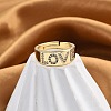 Adjustable Rack Plating Brass Micro Pave Cubic Zirconia Finger Rings for Women RJEW-M028-47G-1