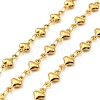 304 Stainless Steel Heart Link Chains CHS-G042-01G-04-1