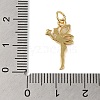 Rack Plating Brass & Clear Cubic Zirconia Pendants KK-S372-12G-3