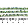 Electroplate Glass Beads Strands GLAA-Q105-03J-4