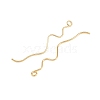Brass Earring Findings KK-A274-17A-G-2