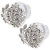 Silk Cloth & Zinc Alloy Crystal Rhinestone Wrist Corsage AJEW-WH0314-928-1