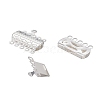 304 Stainless Steel Box Clasps STAS-P249-03S-2