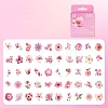 50Pcs 50 Styles Flower PET Sticker PW-WG35408-03-1