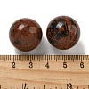 Natural Mahogany Obsidian Round Ball Figurines Statues for Home Office Desktop Decoration G-P532-02A-29-3