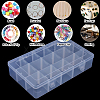 Plastic Bead Storage Containers CON-PA0001-03-5