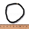 Natural/Synthetic Gemstone Stretch Bracelets Sets BJEW-JB03797-6