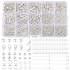 Alloy Lobster Claw Clasps & Iron Bead Tips & Eye Pin & Bead Caps & Spacer Beads & Open Jump Rings Findings Kits FIND-YW0008-89-1