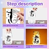 PVC Lamp Film for DIY Colorful Light Hanging Lamp Frosted Glass Jar DIY-WH0505-031-4