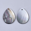 Black Lip Shell Pendants SSHEL-S251-35B-2